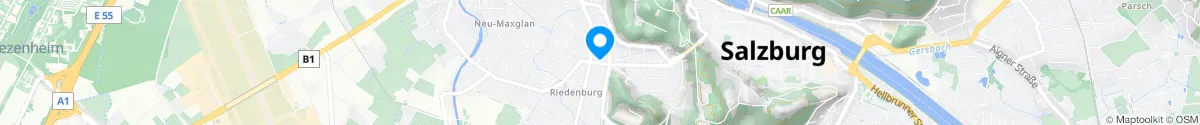 Kartendarstellung des Standorts für Riedenburg-Apotheke in 5020 Salzburg